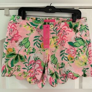 NWT Lilly Pulitzer Via Amore Spritzer Buttercup Shorts